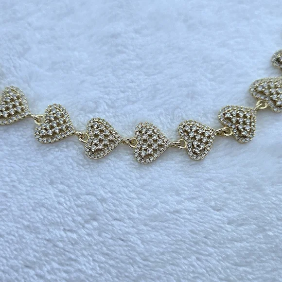 Gemelli👭 "Rebecca" Gold Hearts💛 Necklace - NWT - Picture 15 of 16